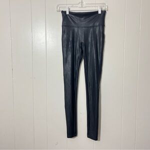 Spanx Faux Leather Black Leggings  Women's Size S